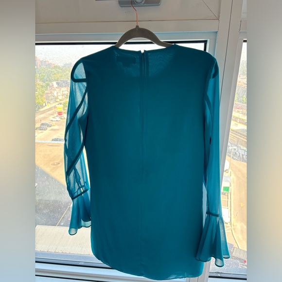 Marciano long sleeved dark turquoise dress - size Small - Picture 3 of 4
